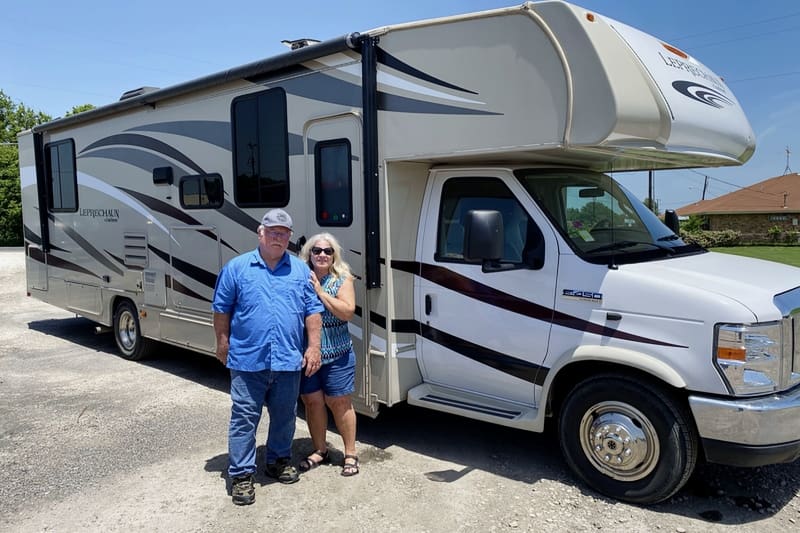 On the road in our rv