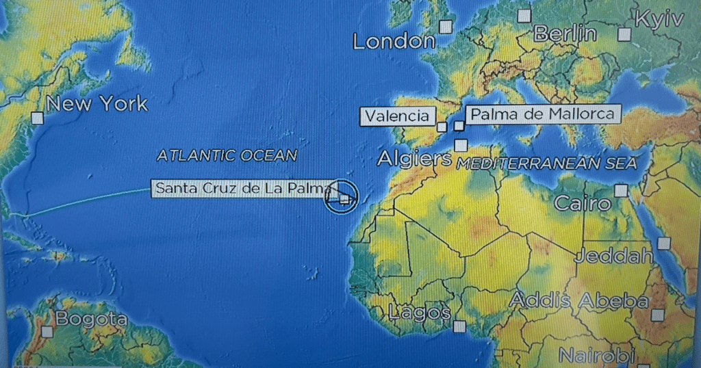 a 23-day transpacific journey